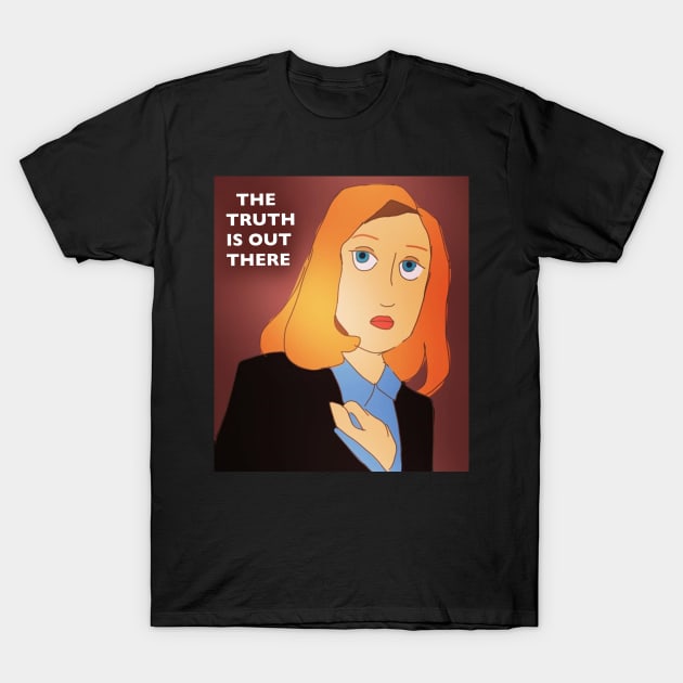 Scully: The Truth is Out There T-Shirt by allstarish